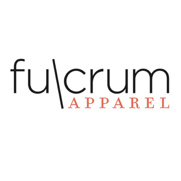 Fulcrum Apparel logo - brand for pumping working moms